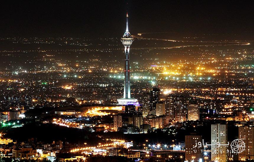 نمایی از برج میلاد تهران